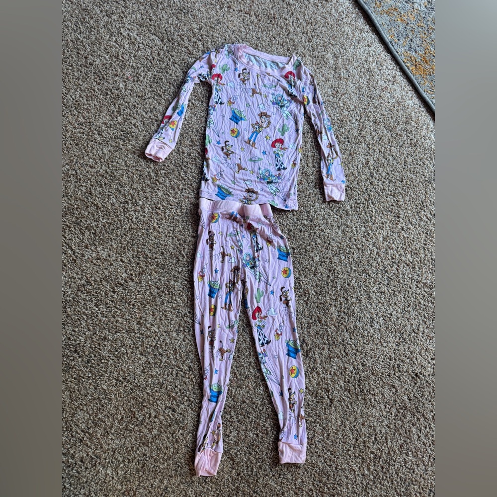 Little Sleepies Disney Toy Story pink long sleeve pajamas 3T